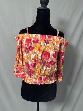 BCX Flower top and skirt set